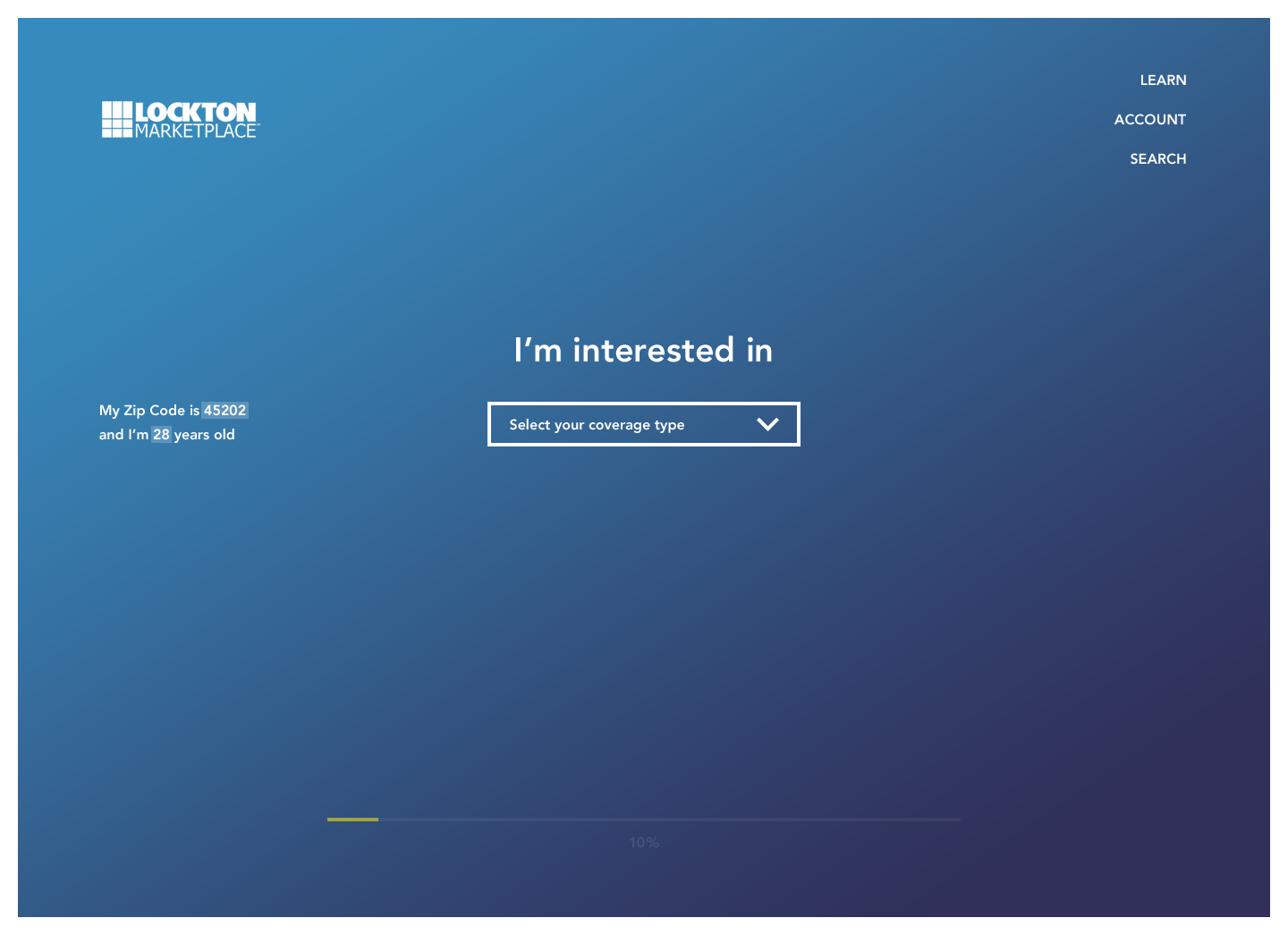 Lockton Marketplace - Website Concept