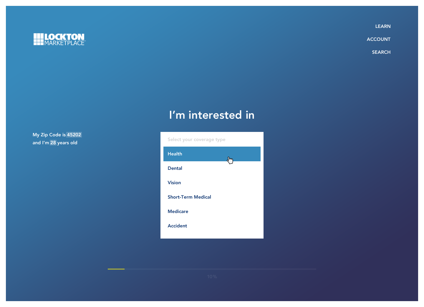 Lockton Marketplace - Website Concept