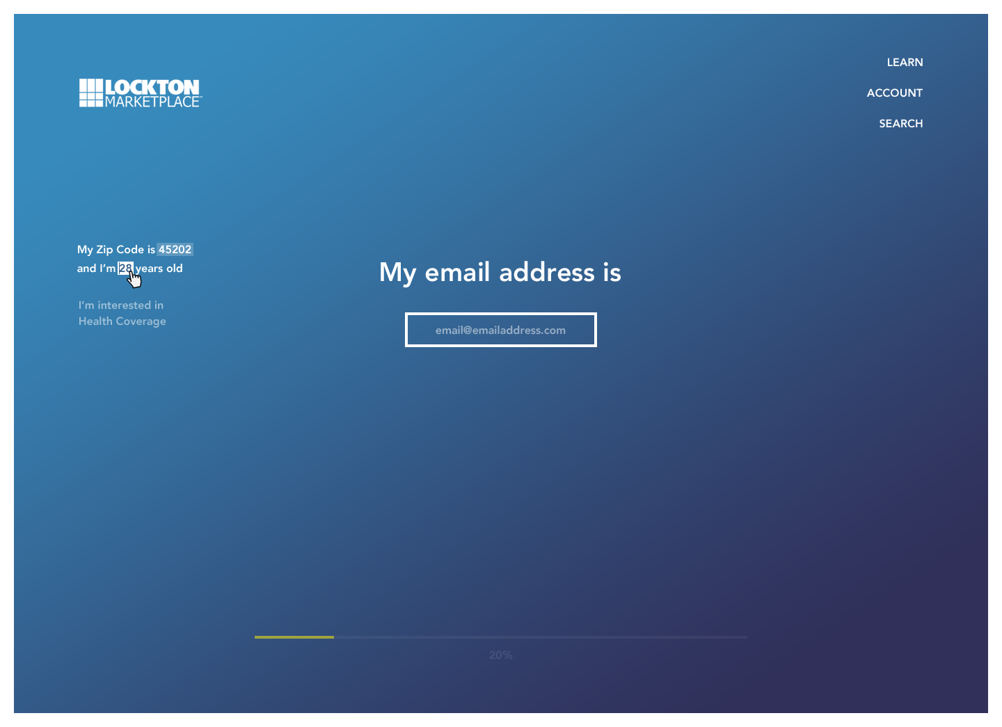 Lockton Marketplace - Website Concept